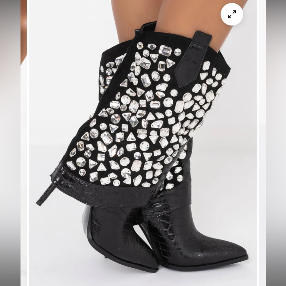 NEW AZALEA WANG PLAYED YOU LIKE A GAME STILETTO BOOTIE IN BLACK
